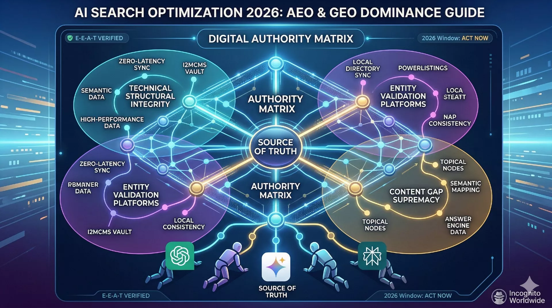 The Digital Authority Matrix by Incognito Worldwide: A technical roadmap for AI Search Optimization, AEO, and GEO in 2026